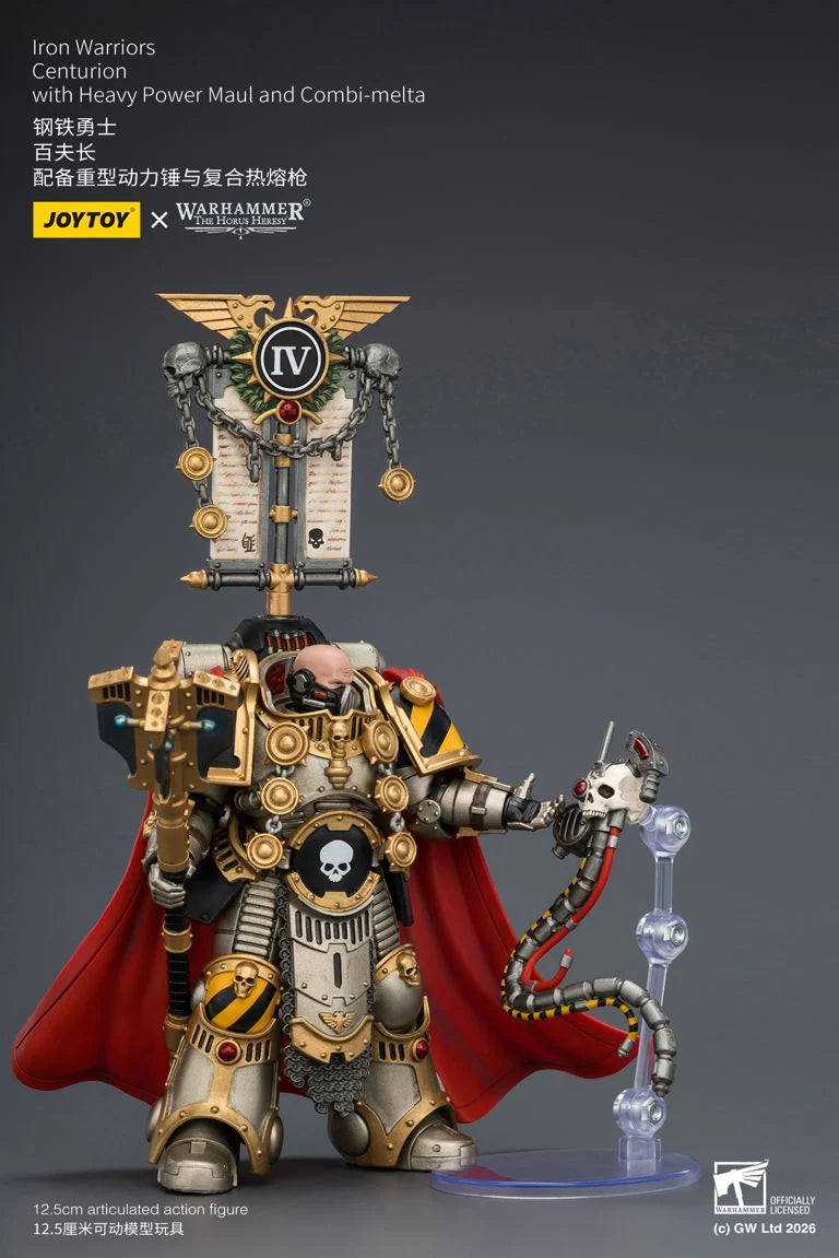 Warhammer The Horus Heresy Iron Warriors Centurion with Heavy Power Maul and Combi-Melta 1/18 Scale Action Figure