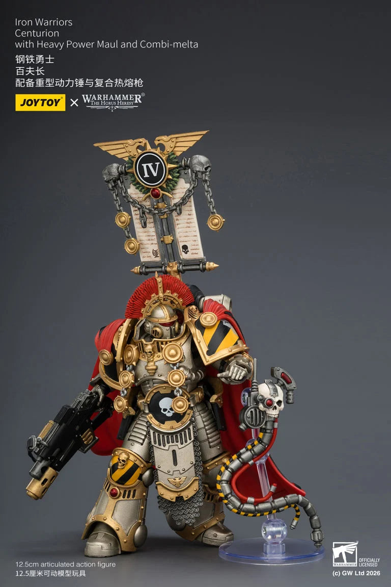 Warhammer The Horus Heresy Iron Warriors Centurion with Heavy Power Maul and Combi-Melta 1/18 Scale Action Figure