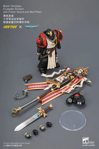 Warhammer 40,000 Black Templars Crusader Ancient with Power Sword and Bolt Pistol 1/18 Scale Action Figure