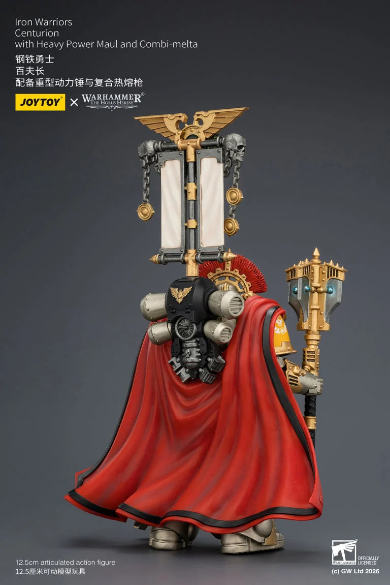 Warhammer The Horus Heresy Iron Warriors Centurion with Heavy Power Maul and Combi-Melta 1/18 Scale Action Figure