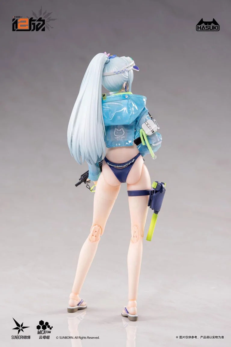 Girls' Frontline 2 Exilium Pocket Art Series Klukai (Cerulean Breaker Ver.) (Standard Ver.) 1/12 Scale Action Figure