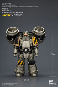 Warhammer The Horus Heresy Iron Warriors MkII Assault Sergeant with Disintegrator Pistol, Power Maul & Combat Shield 1/18 Scale Action Figure