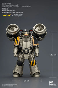 Warhammer The Horus Heresy Iron Warriors MkII Assault Legionary 1 with Bolt Pistol, Chain Axe & Combat Shield 1/18 Scale Action Figure