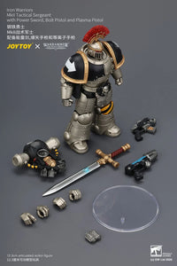 Warhammer The Horus Heresy Iron Warriors MkII Tactical Sergeant with Power Sword, Bolt Pistol and Plasma Pistol 1/18 Scale Action Figure
