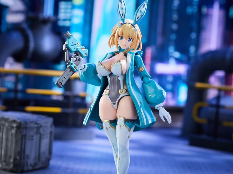 Black Rock Candy Project Bunny Suit Planning Sophia F. Shirring (Light Blue Hoodie Ver.) 1/12 Scale Action Figure