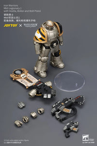 Warhammer The Horus Heresy Iron Warriors MkII Legionary 1 with Vexilla, Bolter and Bolt Pistol 1/18 Scale Action Figure