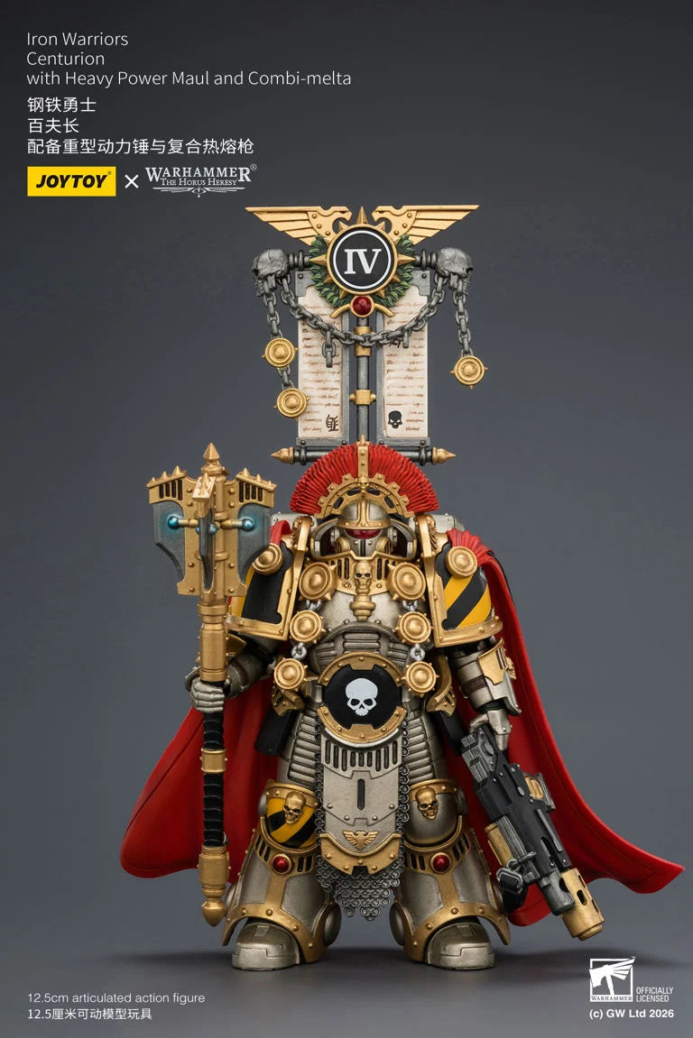 Warhammer The Horus Heresy Iron Warriors Centurion with Heavy Power Maul and Combi-Melta 1/18 Scale Action Figure