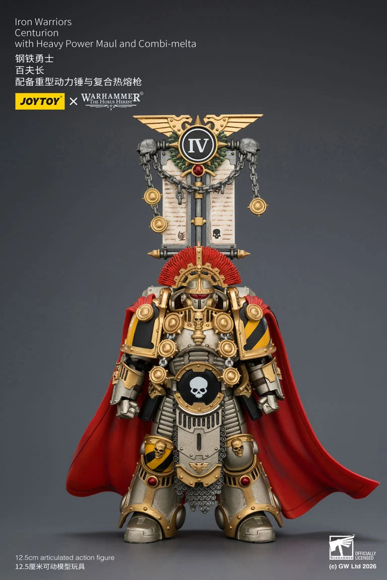 Warhammer The Horus Heresy Iron Warriors Centurion with Heavy Power Maul and Combi-Melta 1/18 Scale Action Figure