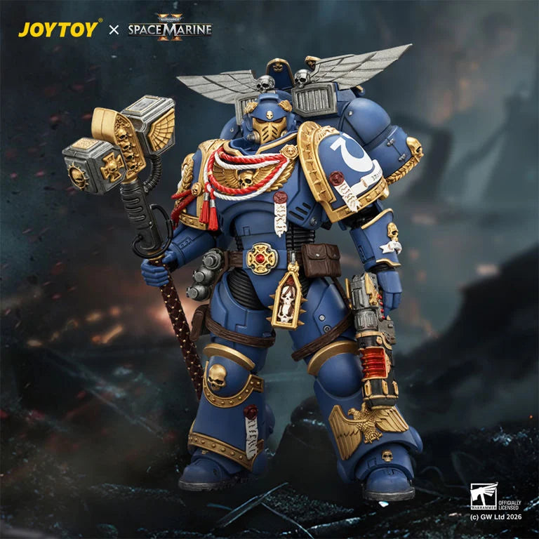 Warhammer 40K Space Marine 2 Ultramarines Assault Intercessor (Game Edition) 1/18 Scale Action Figure