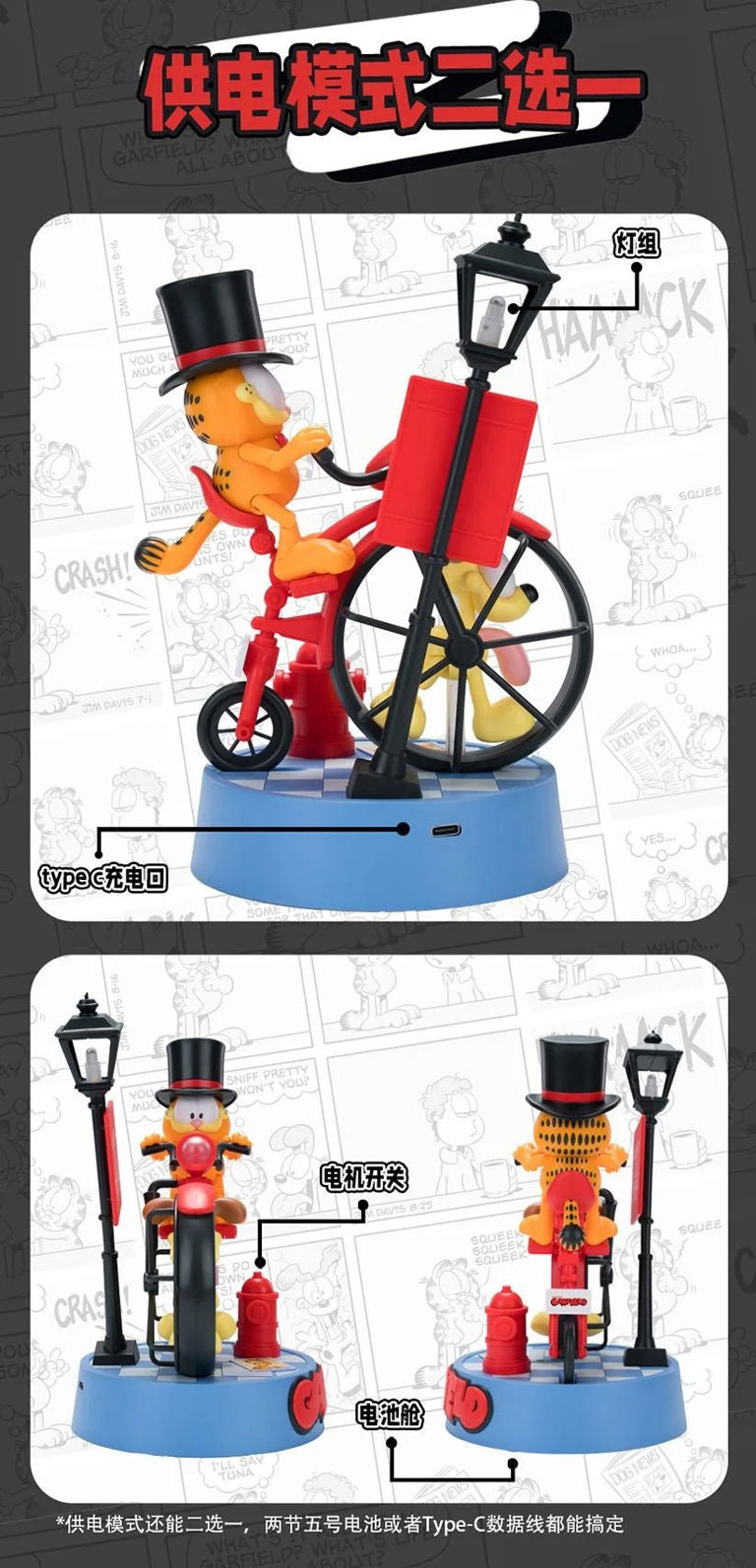 Garfield A Penny-Farthing Journey Model Kit