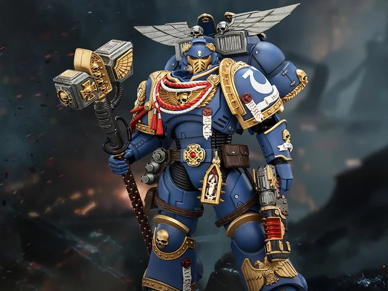 Warhammer 40K Space Marine 2 Ultramarines Assault Intercessor (Game Edition) 1/18 Scale Action Figure