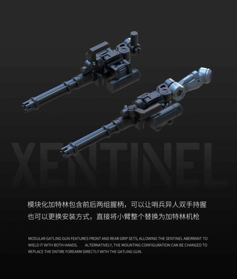 3 Min Project Xentinel (Black Ver.) 1/18 Scale Model Kit