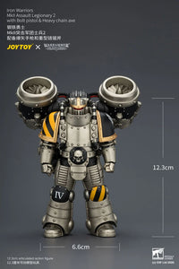 Warhammer The Horus Heresy Iron Warriors MkII Assault Legionary 2 with Bolt Pistol & Heavy Chain Axe 1/18 Scale Action Figure