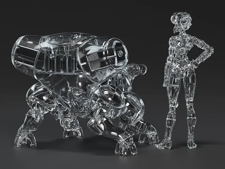 Ghost in the Shell PLAMAX MF-96 minimum factory Motoko Kusanagi with Fuchikoma (Manga Thermoptic Camouflage Ver.) 1/20 Scale Model Kit