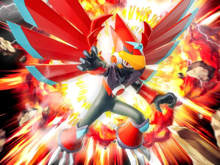 Mega Man Battle Network Luminasta Mega Man Falzar Beast Figure