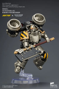 Warhammer The Horus Heresy Iron Warriors MkII Assault Legionary 2 with Bolt Pistol & Heavy Chain Axe 1/18 Scale Action Figure