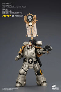 Warhammer The Horus Heresy Iron Warriors MkII Legionary 1 with Vexilla, Bolter and Bolt Pistol 1/18 Scale Action Figure
