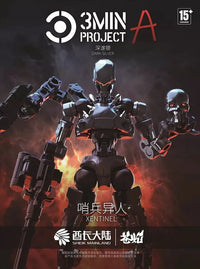 3 Min Project Xentinel (Dark Silver Ver.) 1/18 Scale Model Kit