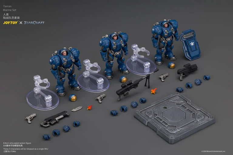 StarCraft Terran Marine 1/25 Scale Action Figure Set
