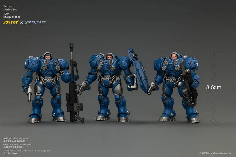 StarCraft Terran Marine 1/25 Scale Action Figure Set