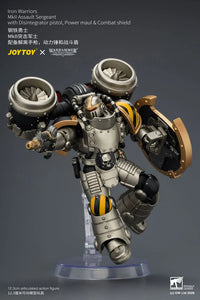 Warhammer The Horus Heresy Iron Warriors MkII Assault Sergeant with Disintegrator Pistol, Power Maul & Combat Shield 1/18 Scale Action Figure