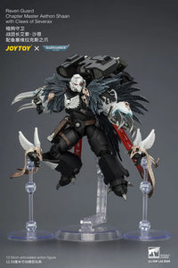 Warhammer 40,000 Raven Guard Chapter Master Aethon Shaan with Claws of Severax and Heavy Bolt Pistol 1/18 Scale Action Figure