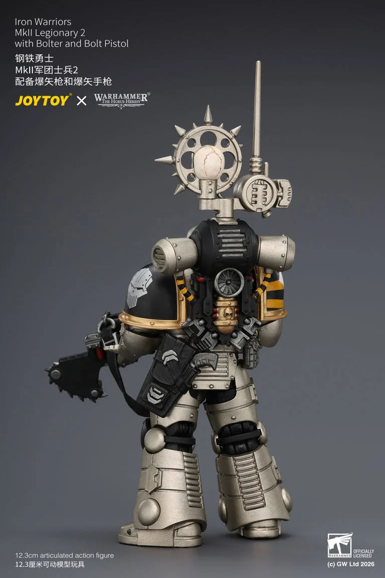 Warhammer The Horus Heresy Iron Warriors MkII Legionary 2 with Bolter and Bolt Pistol 1/18 Scale Action Figure