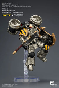 Warhammer The Horus Heresy Iron Warriors MkII Assault Legionary 1 with Bolt Pistol, Chain Axe & Combat Shield 1/18 Scale Action Figure