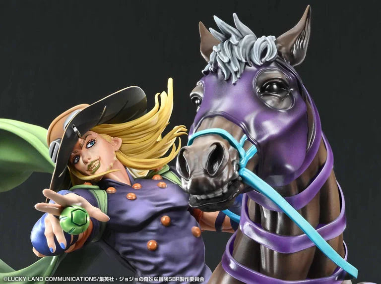 JoJo's Bizarre Adventure Steel Ball Run Chozo Art Collection Gyro Zeppeli & Valkyrie Figure
