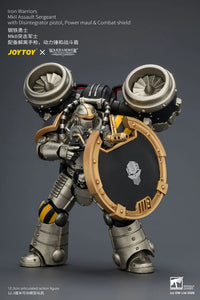 Warhammer The Horus Heresy Iron Warriors MkII Assault Sergeant with Disintegrator Pistol, Power Maul & Combat Shield 1/18 Scale Action Figure