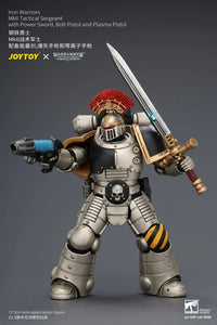 Warhammer The Horus Heresy Iron Warriors MkII Tactical Sergeant with Power Sword, Bolt Pistol and Plasma Pistol 1/18 Scale Action Figure