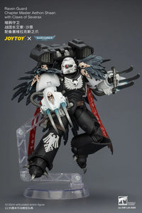 Warhammer 40,000 Raven Guard Chapter Master Aethon Shaan with Claws of Severax and Heavy Bolt Pistol 1/18 Scale Action Figure