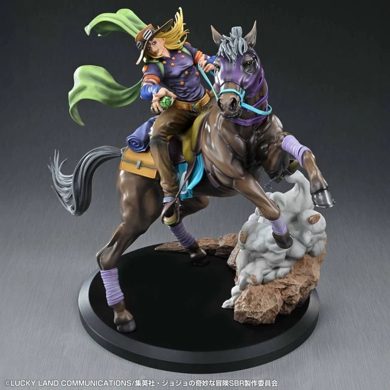 JoJo's Bizarre Adventure Steel Ball Run Chozo Art Collection Gyro Zeppeli & Valkyrie Figure