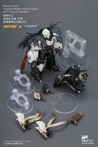 Warhammer 40,000 Raven Guard Chapter Master Aethon Shaan with Claws of Severax and Heavy Bolt Pistol 1/18 Scale Action Figure