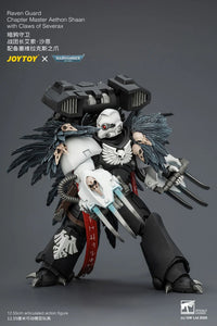 Warhammer 40,000 Raven Guard Chapter Master Aethon Shaan with Claws of Severax and Heavy Bolt Pistol 1/18 Scale Action Figure