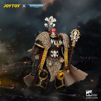 Warhammer 40,000 Space Wolves Wolf Priest with Absolvor Bolt Pistol and Crozius 1/18 Scale Action Figure
