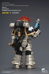Warhammer The Horus Heresy Iron Warriors MkII Tactical Sergeant with Power Sword, Bolt Pistol and Plasma Pistol 1/18 Scale Action Figure