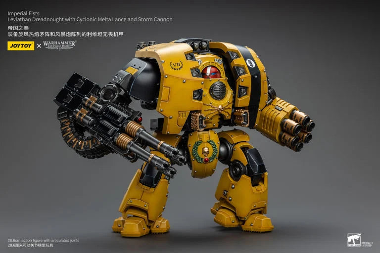 Warhammer The Horus Heresy Imperial Fists Leviathan Dreadnought with Cyclonic Melta Lance and Storm Cannon 1/18 Scale Action Figure
