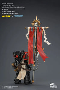 Warhammer 40,000 Black Templars Crusader Ancient with Power Sword and Bolt Pistol 1/18 Scale Action Figure