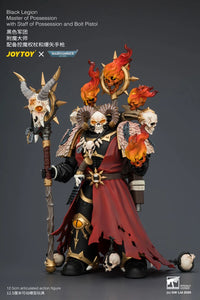 Warhammer 40,000 Black Legion Master of Possession with Staff of Possession and Bolt Pistol 1/18 Scale Action Figure