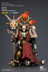 Warhammer 40,000 Black Legion Master of Possession with Staff of Possession and Bolt Pistol 1/18 Scale Action Figure