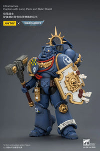 Warhammer 40K Ultramarines Captain with Jump Pack and Relic Shield
