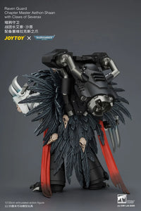 Warhammer 40,000 Raven Guard Chapter Master Aethon Shaan with Claws of Severax and Heavy Bolt Pistol 1/18 Scale Action Figure