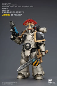 Warhammer The Horus Heresy Iron Warriors MkII Tactical Sergeant with Power Sword, Bolt Pistol and Plasma Pistol 1/18 Scale Action Figure