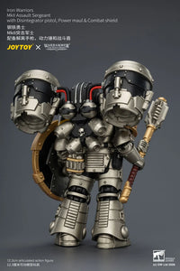Warhammer The Horus Heresy Iron Warriors MkII Assault Sergeant with Disintegrator Pistol, Power Maul & Combat Shield 1/18 Scale Action Figure