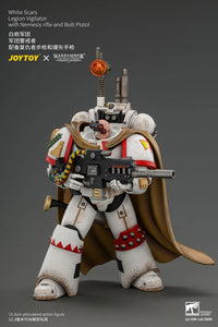 Warhammer The Horus Heresy White Scars Legion Vigilator with Nemesis Rifle and Bolt Pistol 1/18 Scale Action Figure