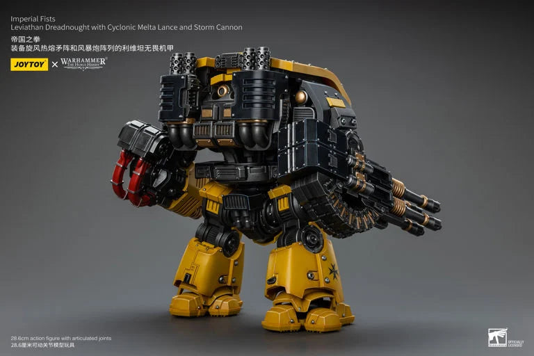 Warhammer The Horus Heresy Imperial Fists Leviathan Dreadnought with Cyclonic Melta Lance and Storm Cannon 1/18 Scale Action Figure