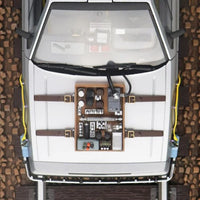 Back to the Future Part III Movie Mecha No.BT-04 Time Machine with Railroad 1/24 Scale Model Kit