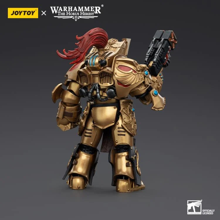 Warhammer The Horus Heresy Legio Custodes Aquilon Terminator Squad Aquilon with Twin-Linked Adrathic Destructor 1/18 Scale Action Figure