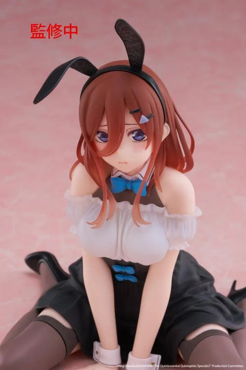 The Quintessential Quintuplets Desktop Cute Miku Nakano (Bunny Ver.) Figure